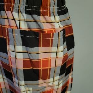 Mens leisure sleepwear bath wrap size small red plaid New no tag